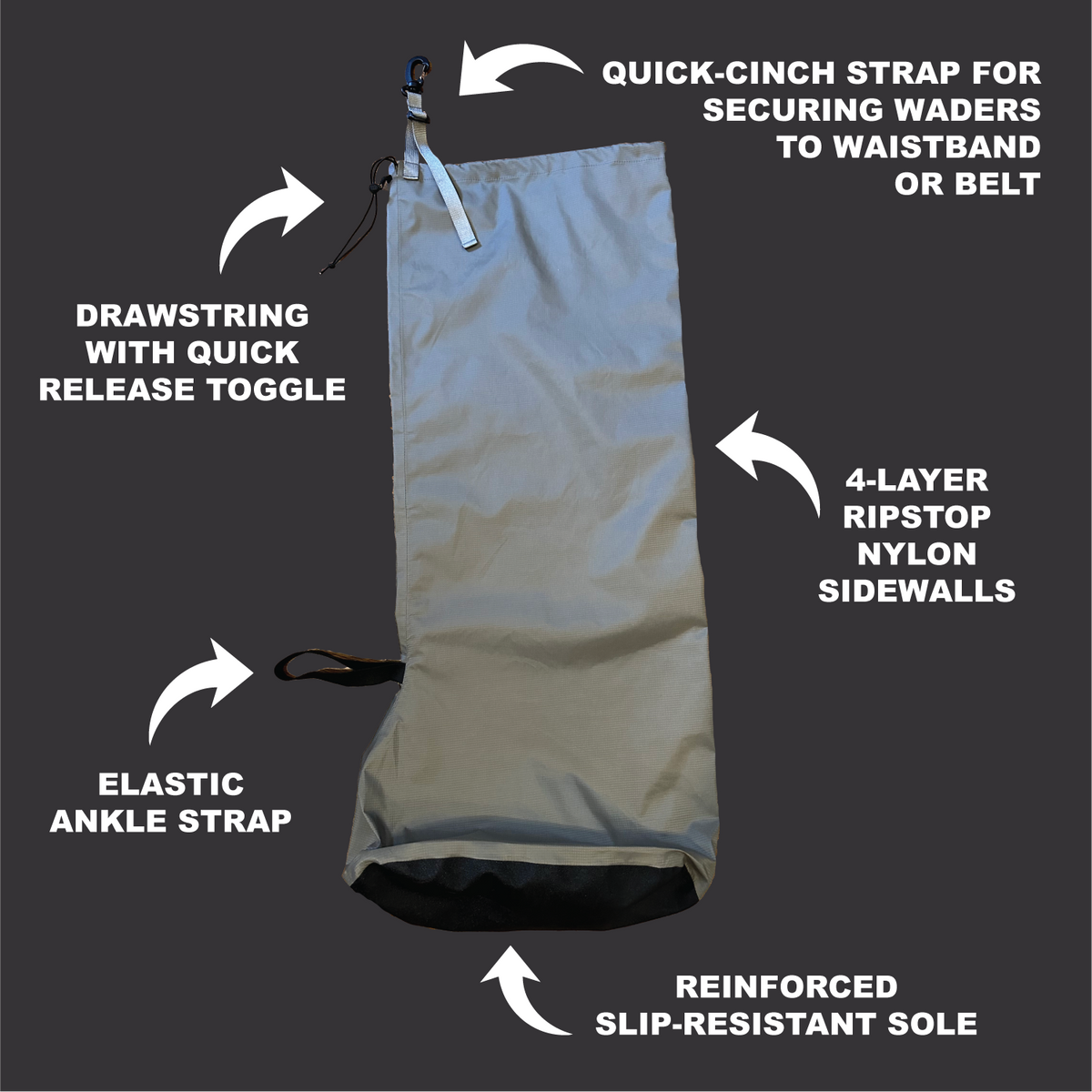 WildTech | StreamLite Overshoe Hip Waders