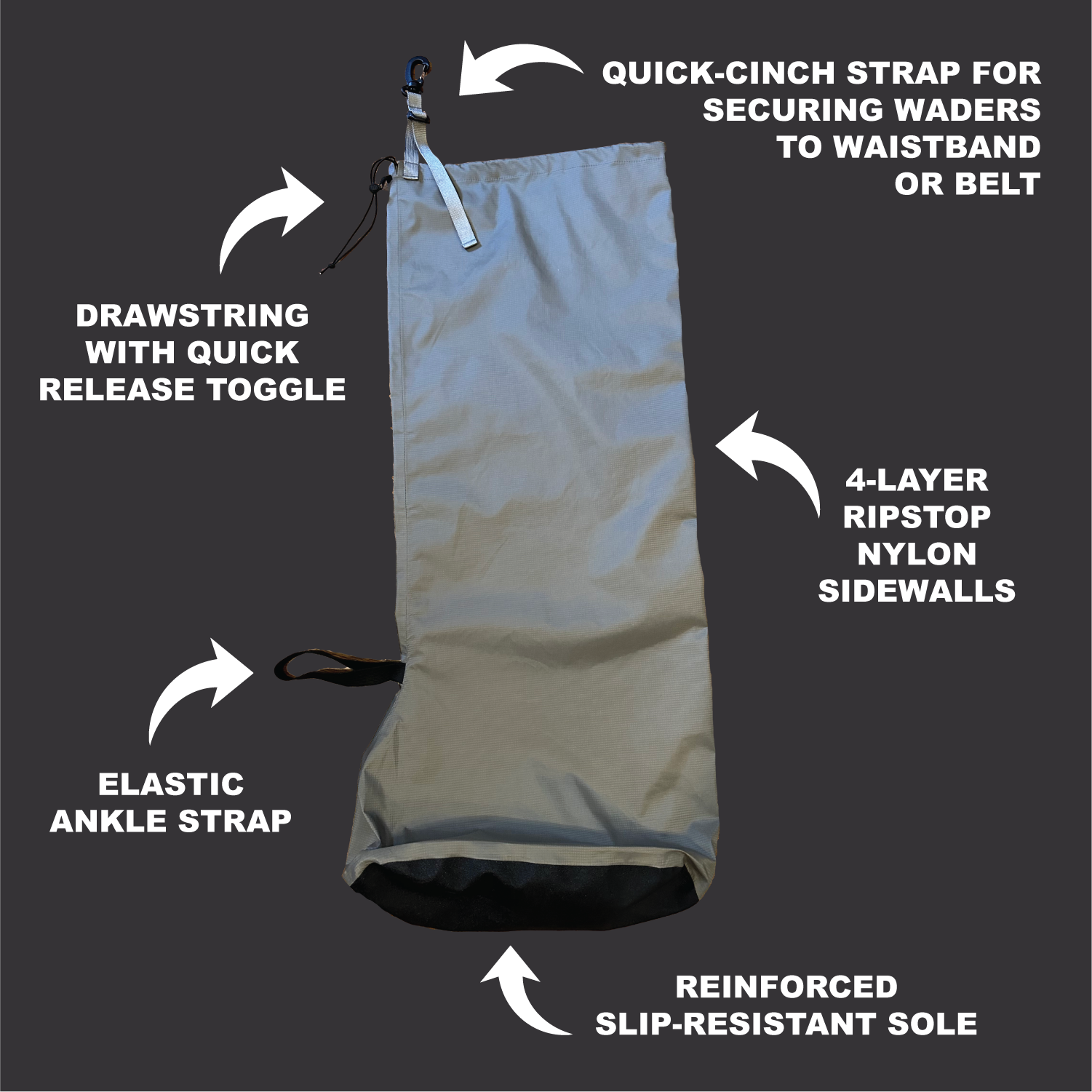 WildTech | StreamLite Overshoe Hip Waders