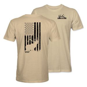 Vertical Flag Tee - Tan