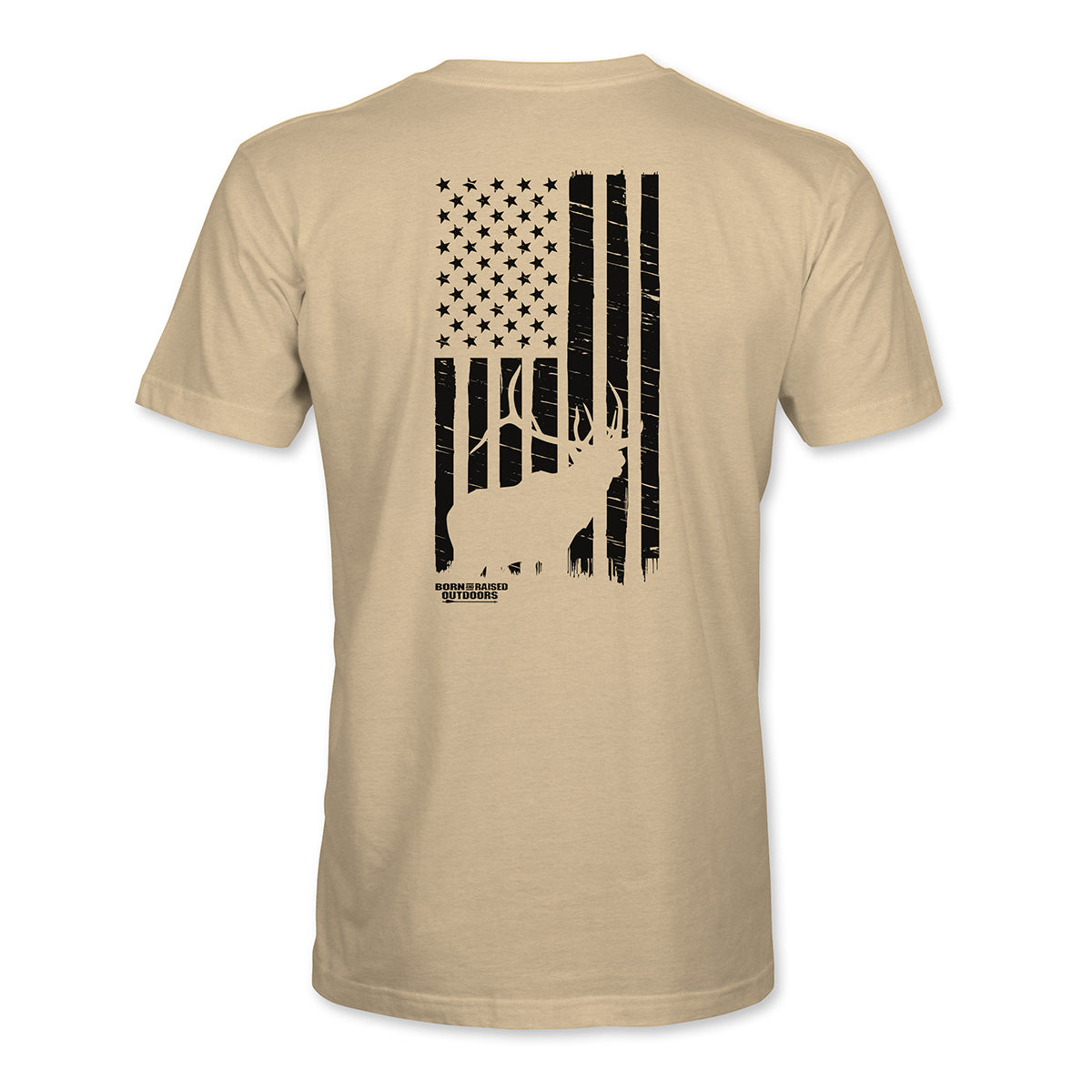 Vertical Flag Tee - Tan