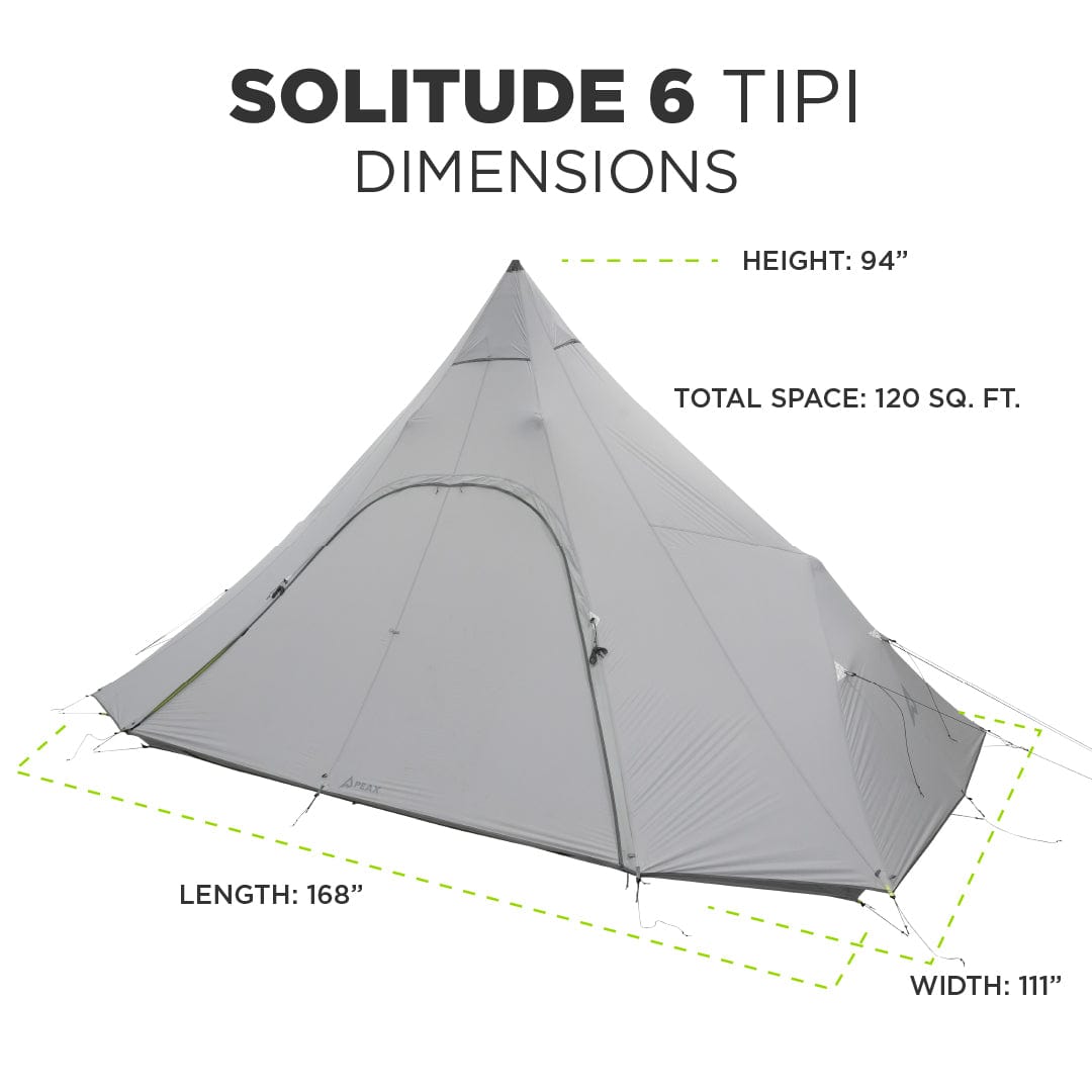 SOLITUDE 6 TIPI TENT [SILNYLON]