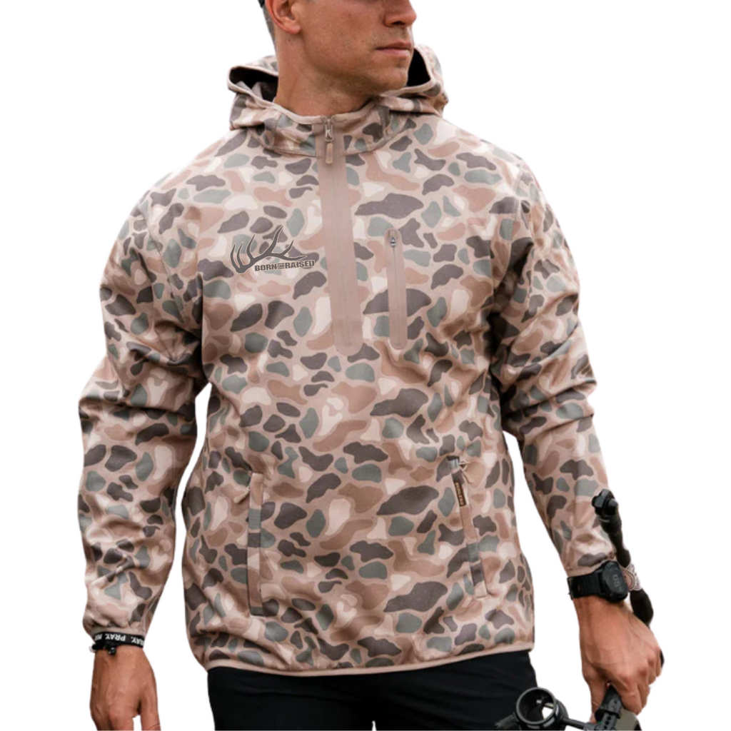Antler Emb Pullover Jacket - Pintail Camo - Born and Raised Outdoors Antler Emb Pullover Jacket - Pintail Camo - Born and Raised Outdoors