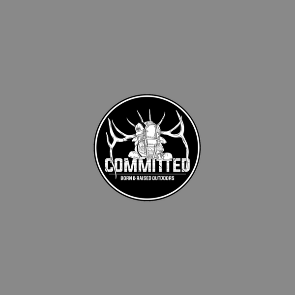 COMMITTED CIRCLE- STICKER - Born And Raised Outdoors