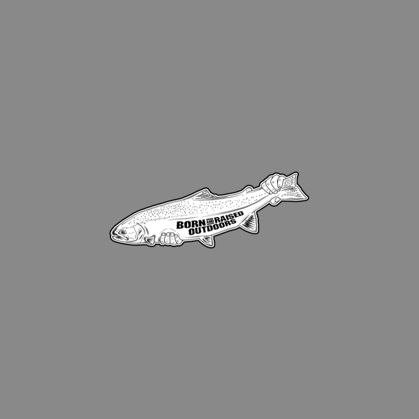 Steelhead Sticker - Born and Raised Outdoors