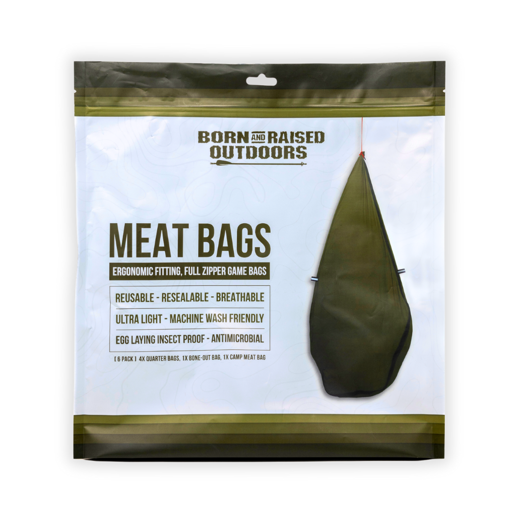 BRO Meat Bags are needed for deer, elk, and moose - quarter bags, loose meat bags, and camp meat bags for field dressing and packing out big game